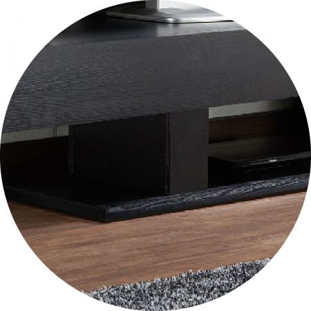 Sin distancia del suelo, no hay necesidad de preocuparse por la acumulación de polvo.